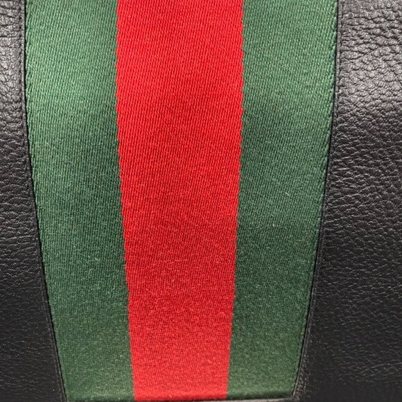 Gucci Pebbled Calfskin Web Blondie Hobo Black (JB1361) - Picture 5 of 13